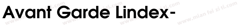 Avant Garde Lindex字体转换